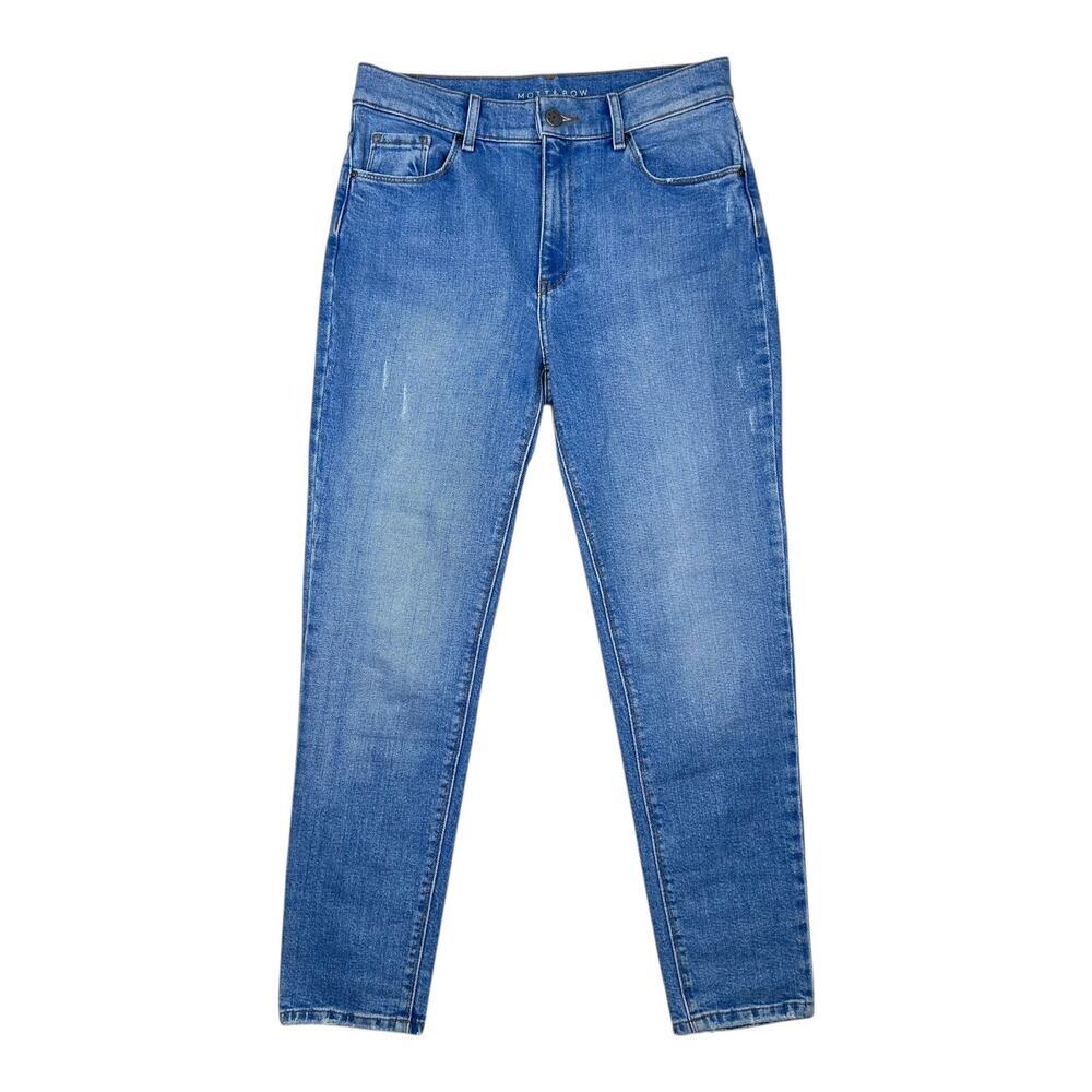 Mott & Bow Mom Jeans women's size 28 x 28 blue high waisted jeans